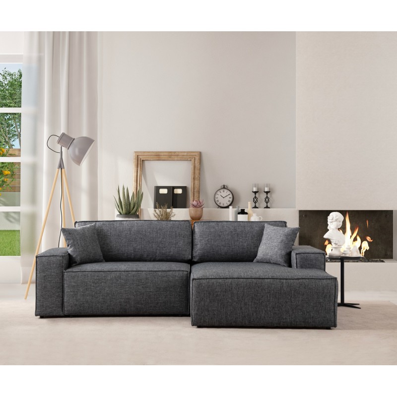 Corner Sofa-Bed Pırlo Corner Right - Dark Grey Dark Grey
