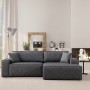 Corner Sofa-Bed Pırlo Corner Right - Dark Grey Dark Grey