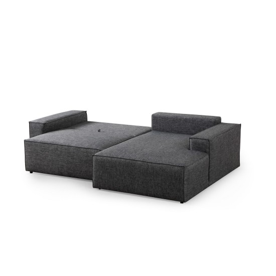 Corner Sofa-Bed Pırlo Corner Right - Dark Grey Dark Grey Corner Sofa-Bed Pırlo Corner Right - Dark Grey Dark Grey