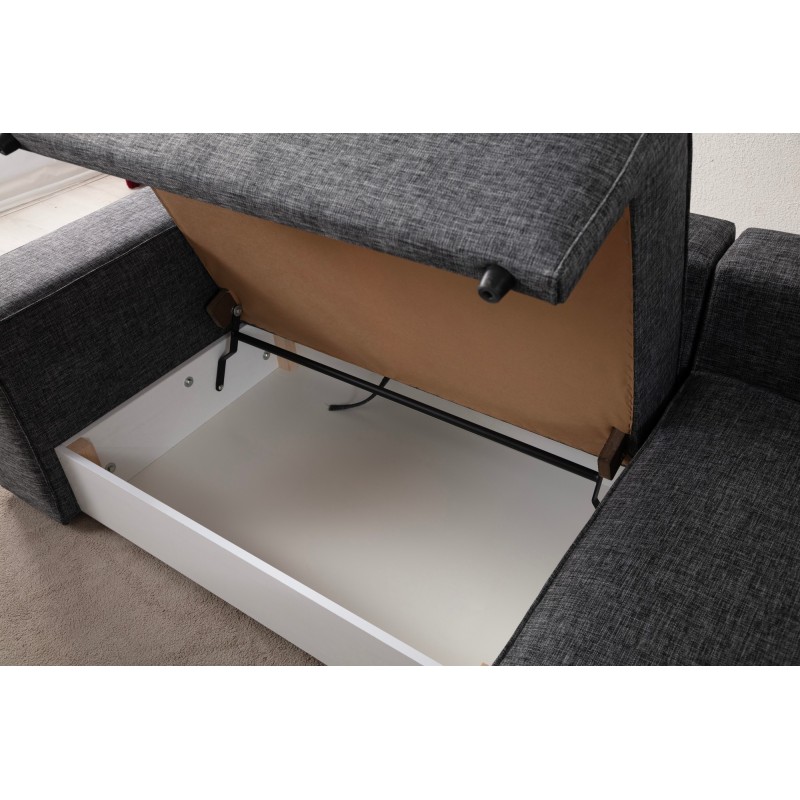 Corner Sofa-Bed Pırlo Corner Right - Dark Grey Dark Grey