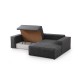 Corner Sofa-Bed Pırlo Corner Right - Dark Grey Dark Grey Corner Sofa-Bed Pırlo Corner Right - Dark Grey Dark Grey