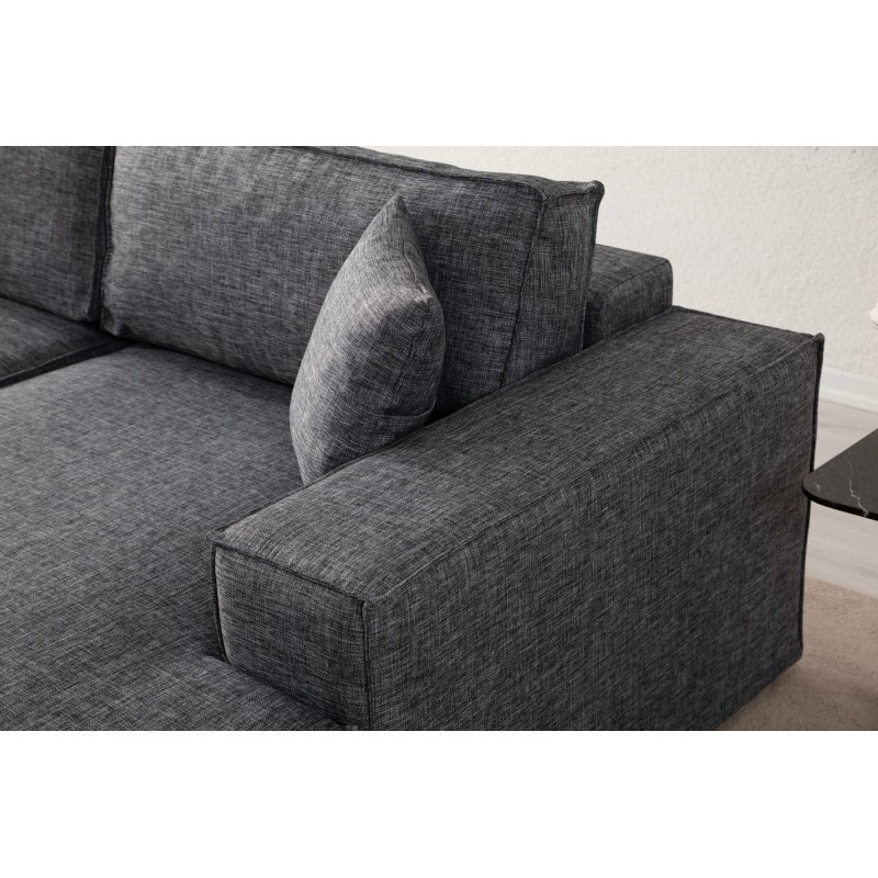 Corner Sofa-Bed Pırlo Corner Right - Dark Grey Dark Grey
