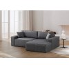 Corner Sofa-Bed Pırlo Corner Right - Dark Grey Dark Grey