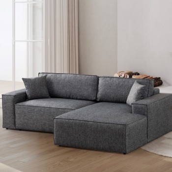Corner Sofa-Bed Pırlo Corner Right - Dark Grey Dark Grey