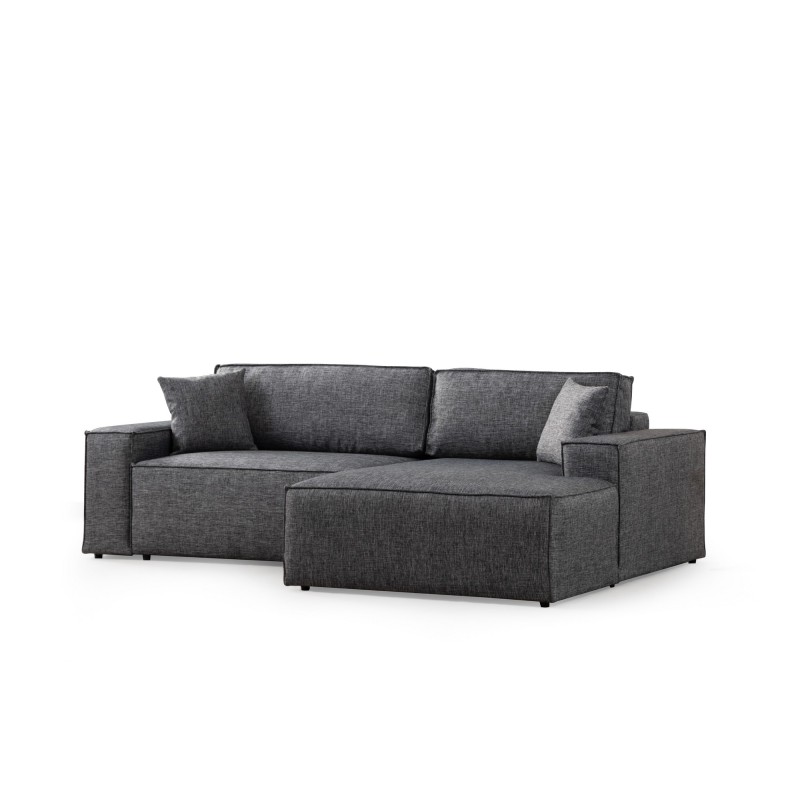 Corner Sofa-Bed Pırlo Corner Right - Dark Grey Dark Grey