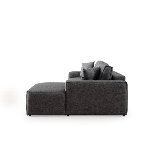 Corner Sofa-Bed Pırlo Corner Right - Dark Grey Dark Grey Corner Sofa-Bed Pırlo Corner Right - Dark Grey Dark Grey
