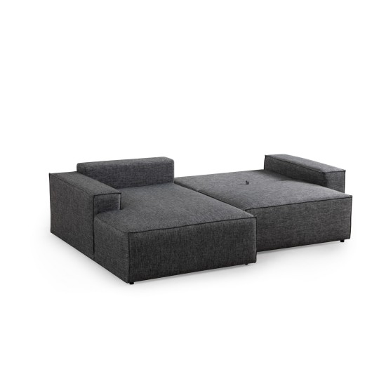 Corner Sofa-Bed Pırlo Corner Left - Dark Grey Dark Grey Corner Sofa-Bed Pırlo Corner Left - Dark Grey Dark Grey