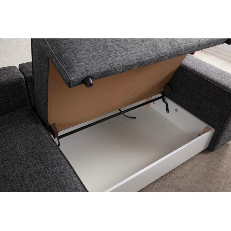 Corner Sofa-Bed Pırlo Corner Left - Dark Grey Dark Grey