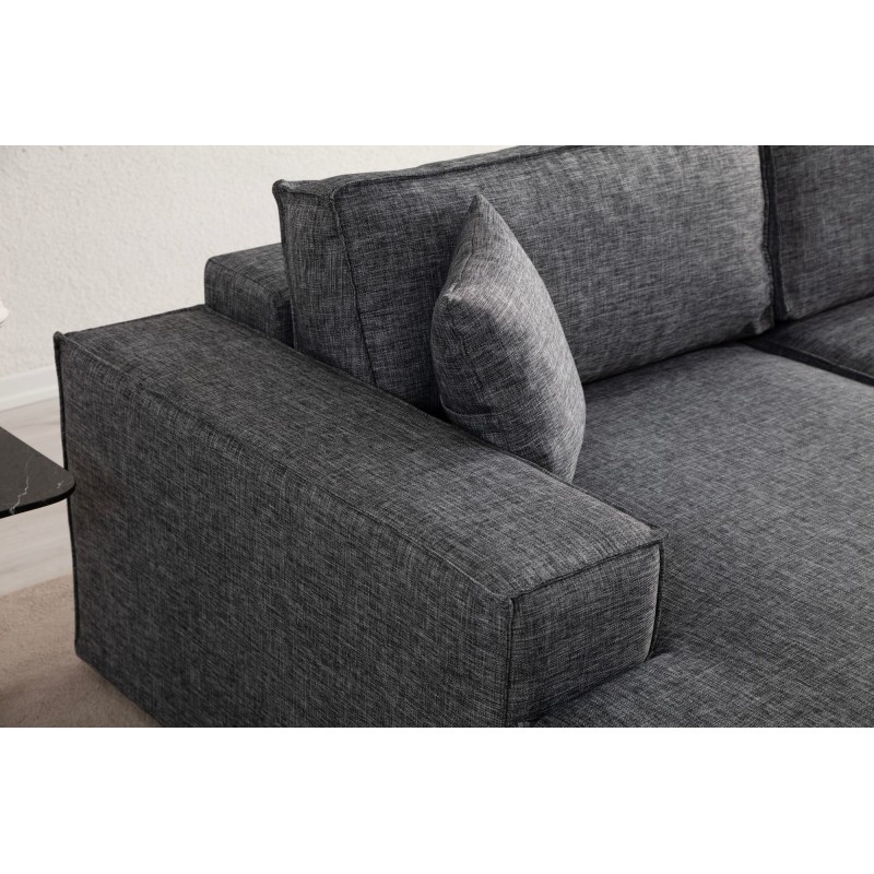 Corner Sofa-Bed Pırlo Corner Left - Dark Grey Dark Grey