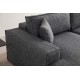 Corner Sofa-Bed Pırlo Corner Left - Dark Grey Dark Grey Corner Sofa-Bed Pırlo Corner Left - Dark Grey Dark Grey