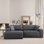 Corner Sofa-Bed Pırlo Corner Left - Dark Grey Dark Grey