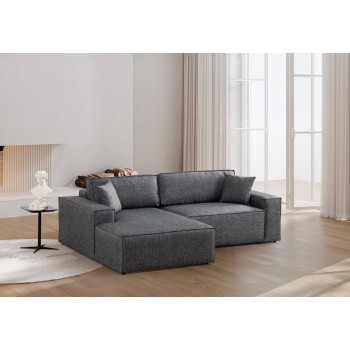 Corner Sofa-Bed Pırlo Corner Left - Dark Grey Dark Grey