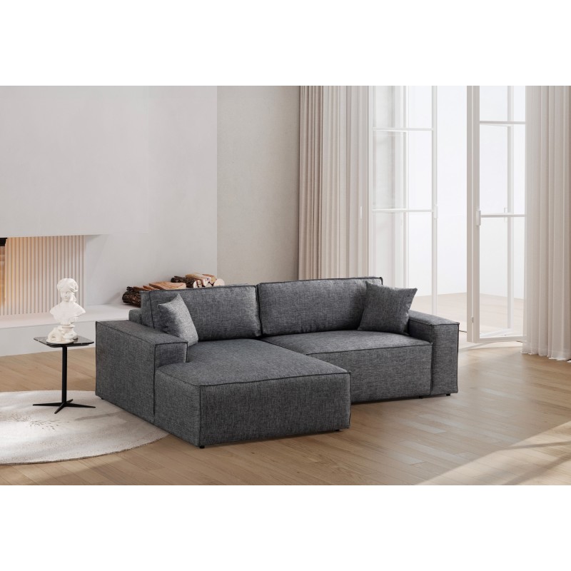 Corner Sofa-Bed Pırlo Corner Left - Dark Grey Dark Grey