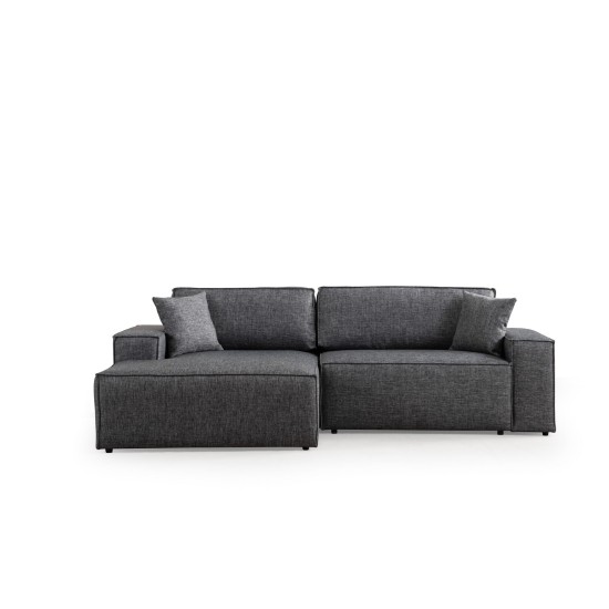 Corner Sofa-Bed Pırlo Corner Left - Dark Grey Dark Grey Corner Sofa-Bed Pırlo Corner Left - Dark Grey Dark Grey