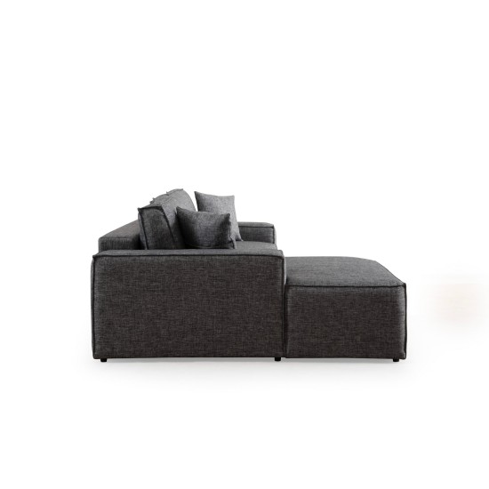 Corner Sofa-Bed Pırlo Corner Left - Dark Grey Dark Grey Corner Sofa-Bed Pırlo Corner Left - Dark Grey Dark Grey