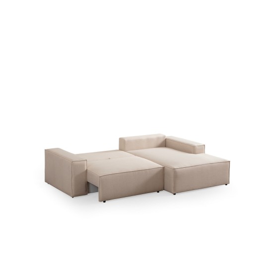Corner Sofa-Bed Pırlo Corner Right - Ecru Ecru Corner Sofa-Bed Pırlo Corner Right - Ecru Ecru