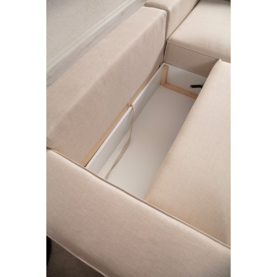 Corner Sofa-Bed Pırlo Corner Right - Ecru Ecru Corner Sofa-Bed Pırlo Corner Right - Ecru Ecru