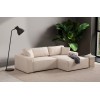 Corner Sofa-Bed Pırlo Corner Right - Ecru Ecru