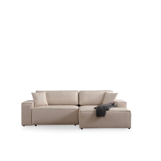 Corner Sofa-Bed Pırlo Corner Right - Ecru Ecru Corner Sofa-Bed Pırlo Corner Right - Ecru Ecru