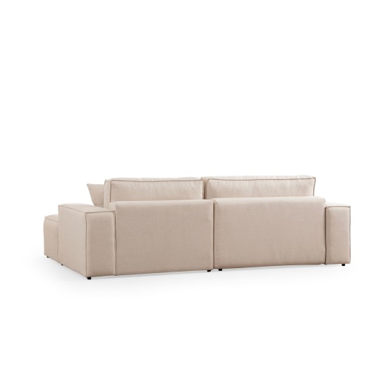 Corner Sofa-Bed Pırlo Corner Right - Ecru Ecru Corner Sofa-Bed Pırlo Corner Right - Ecru Ecru