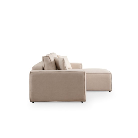 Corner Sofa-Bed Pırlo Corner Right - Ecru Ecru Corner Sofa-Bed Pırlo Corner Right - Ecru Ecru