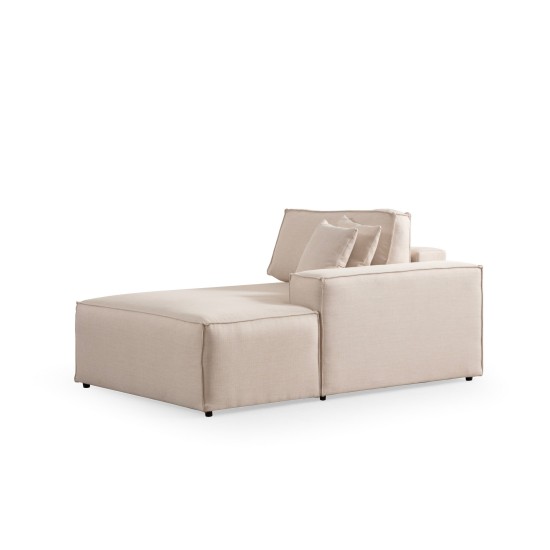 Corner Sofa-Bed Pırlo Corner Right - Ecru Ecru Corner Sofa-Bed Pırlo Corner Right - Ecru Ecru