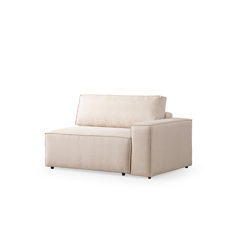 Γωνιακός Καναπές Κρεβάτι Pırlo Αριστερή Γωνία 206x145x43εκ - Ecru