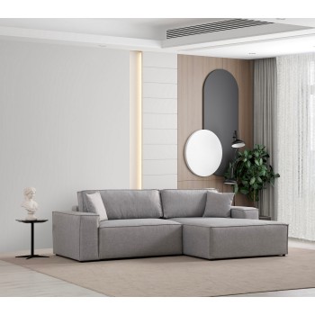 Corner Sofa-Bed Pırlo Corner Right - Light Grey Light Grey