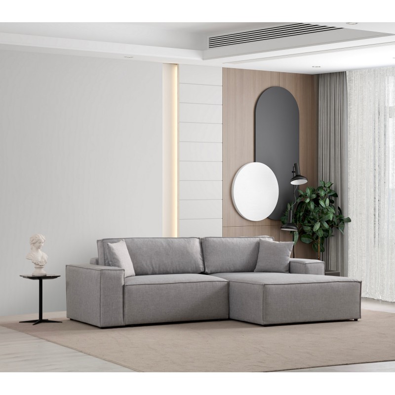 Corner Sofa-Bed Pırlo Corner Right - Light Grey Light Grey