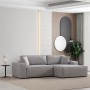 Corner Sofa-Bed Pırlo Corner Right - Light Grey Light Grey
