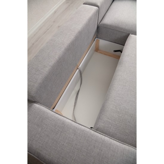 Corner Sofa-Bed Pırlo Corner Right - Light Grey Light Grey Corner Sofa-Bed Pırlo Corner Right - Light Grey Light Grey