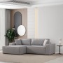 Corner Sofa-Bed Pırlo Corner Left - Light Grey Light Grey