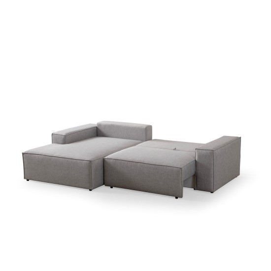 Corner Sofa-Bed Pırlo Corner Left - Light Grey Light Grey Corner Sofa-Bed Pırlo Corner Left - Light Grey Light Grey