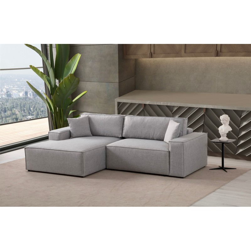 Corner Sofa-Bed Pırlo Corner Left - Light Grey Light Grey