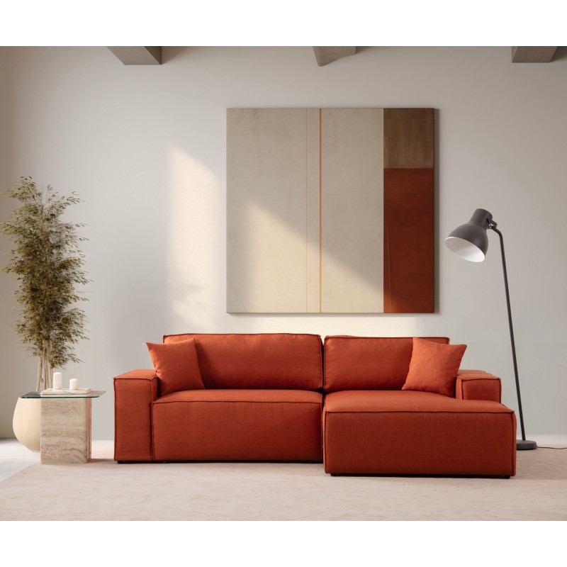 Corner Sofa-Bed Pırlo Corner Right - Orange Orange