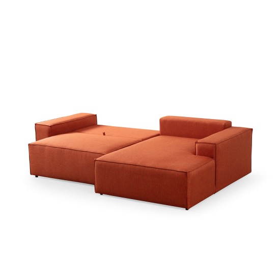 Corner Sofa-Bed Pırlo Corner Right - Orange Orange Corner Sofa-Bed Pırlo Corner Right - Orange Orange