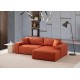 Corner Sofa-Bed Pırlo Corner Right - Orange Orange Corner Sofa-Bed Pırlo Corner Right - Orange Orange