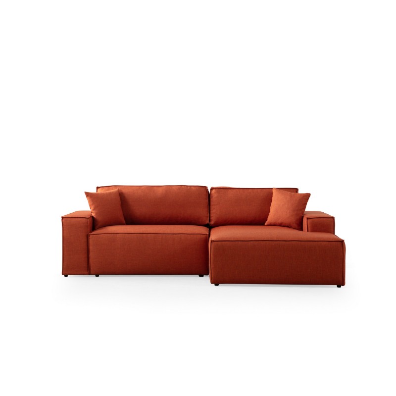 Corner Sofa-Bed Pırlo Corner Right - Orange Orange