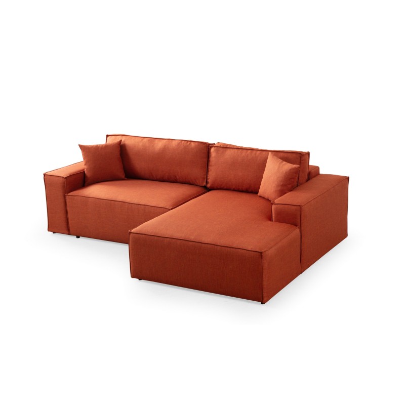 Corner Sofa-Bed Pırlo Corner Right - Orange Orange