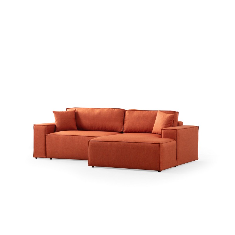 Corner Sofa-Bed Pırlo Corner Right - Orange Orange