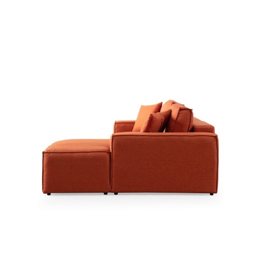 Corner Sofa-Bed Pırlo Corner Right - Orange Orange Corner Sofa-Bed Pırlo Corner Right - Orange Orange