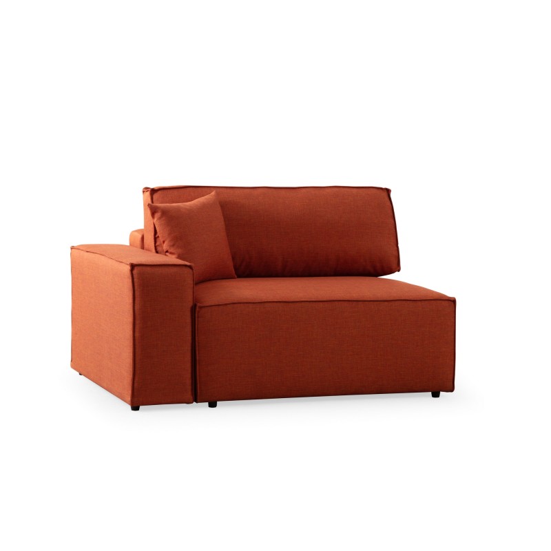 Corner Sofa-Bed Pırlo Corner Right - Orange Orange