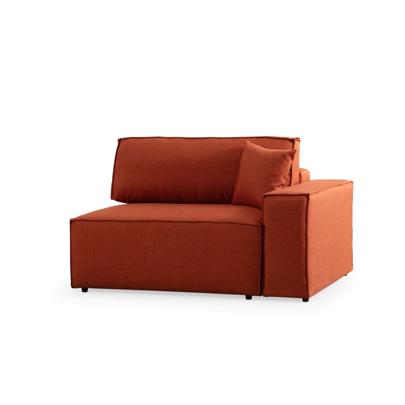 Γωνιακός Καναπές Κρεβάτι Pırlo Αριστερή Γωνία 206x145x43εκ - Orange Orange
