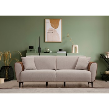 3-Seat Sofa-Bed Aren - Beige, Cinnamon Beige
Cinnamon