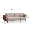 Atelier del Sofa 3-Seat Sofa-Bed Aren - Beige, Cinnamon Beige
Cinnamon