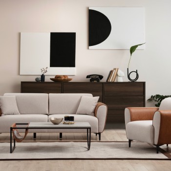 3-Seat Sofa-Bed Aren - Beige, Cinnamon Beige
Cinnamon