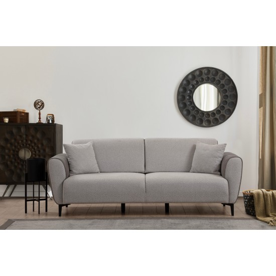 3-Seat Sofa-Bed Aren - Grey Grey 3-Seat Sofa-Bed Aren - Grey Grey