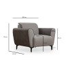 1-Seat Sofa Aren - Grey Grey