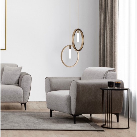 1-Seat Sofa Aren - Grey Grey 1-Seat Sofa Aren - Grey Grey
