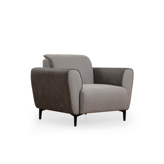 1-Seat Sofa Aren - Grey Grey 1-Seat Sofa Aren - Grey Grey